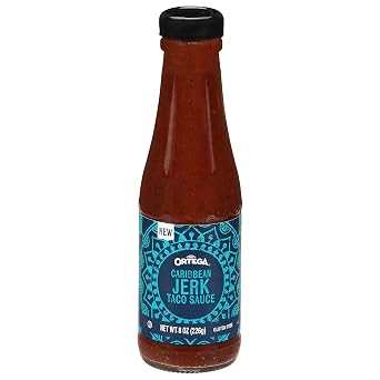 Ortega Caribbean Jerk Taco Sauce, Sweet and Spicy Sauce and Marinade, 8 Ounce