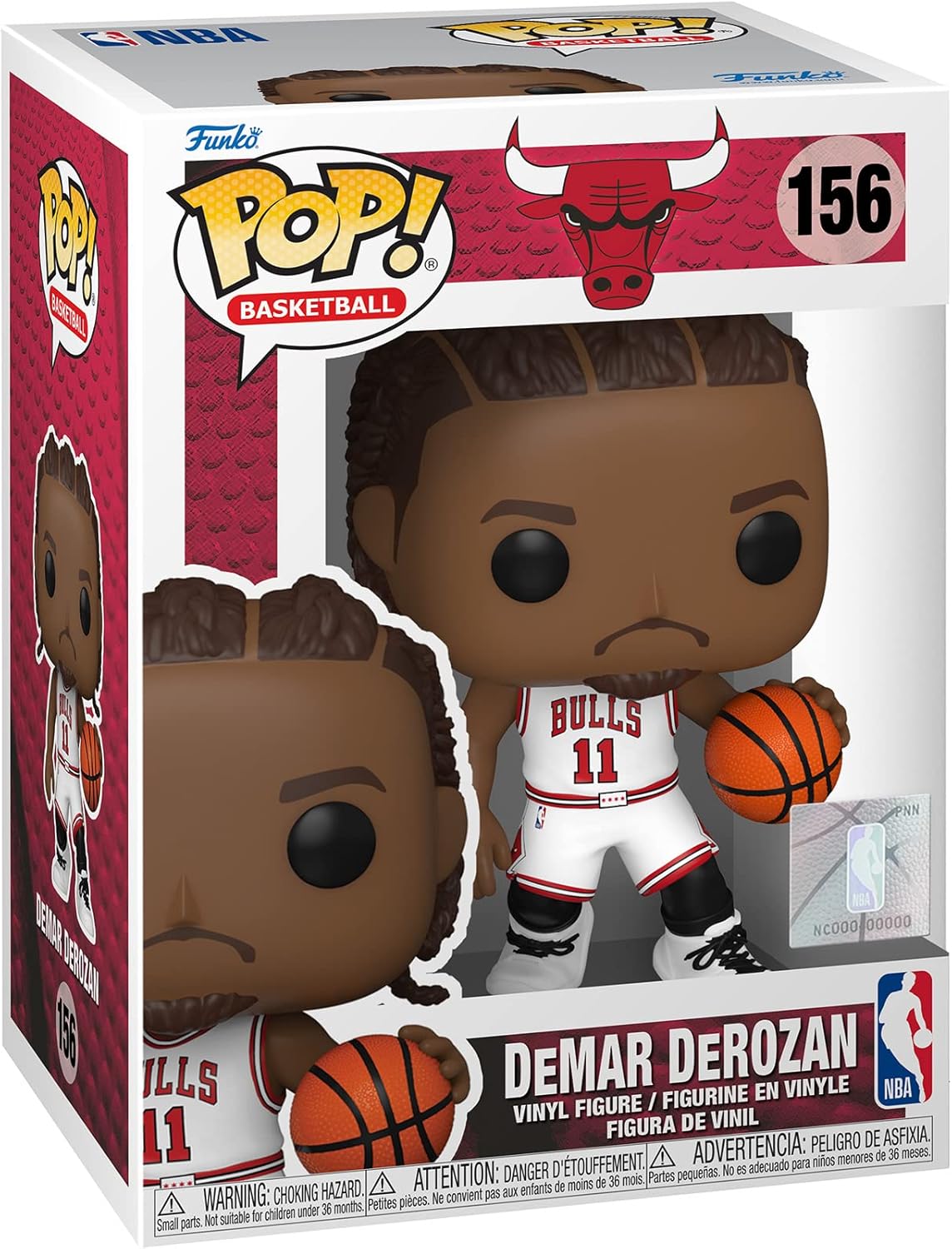 Funko Pop NBA: Chicago Bulls - DeMar Demar DeRozan - Collectable Vinyl Figure - Gift Idea - Official Merchandise - Toys for Kids & Adults - Sports Fans - Model Figure for Collectors and Display