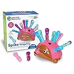 Learning Resources Spike The Fine Motor Hedgehog Pink - Toddler Montessori Toys, Stacking Shape, Gifts For Boys and Girls, Pattern Sensory Bin, Sorting Activities, Educational Games, Kindergarten
