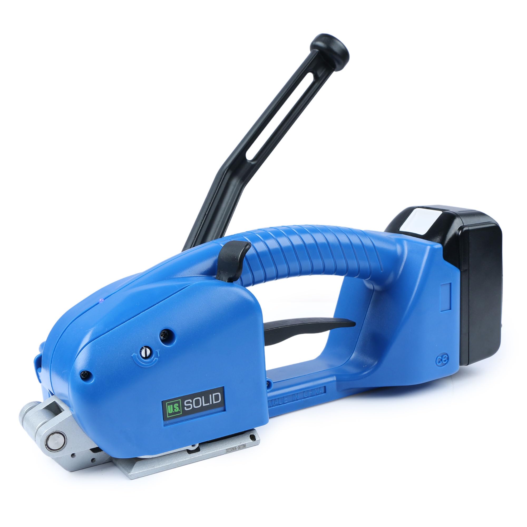 U.S. Solid Elektrische Umreifungsmaschine Halbautomatisch - Umreifungsgerät mit 2x3000 mAh Akku für 13-16 mm PP PET Bänder, für Kartonpaletten und Kartons