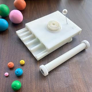 Pitoies Clay Bead Roller & Piercer, 5 Sizes (6mm-14mm), Low-Noise Polymer Clay Bead Shaping and Cutting Tool