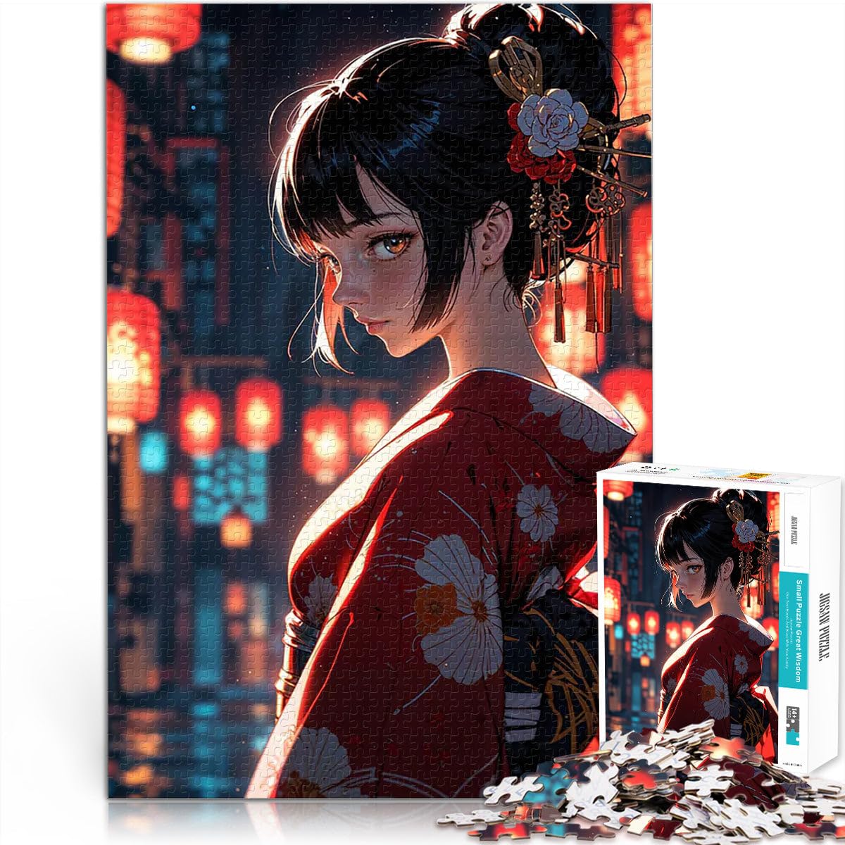 teenagers Puzzles 1000 Piece Jigsaws Enigmatic Grace Spielzeug-Intellektuelles Spiel Lernspiel für Geburtstag, Weihnachten38x26cm