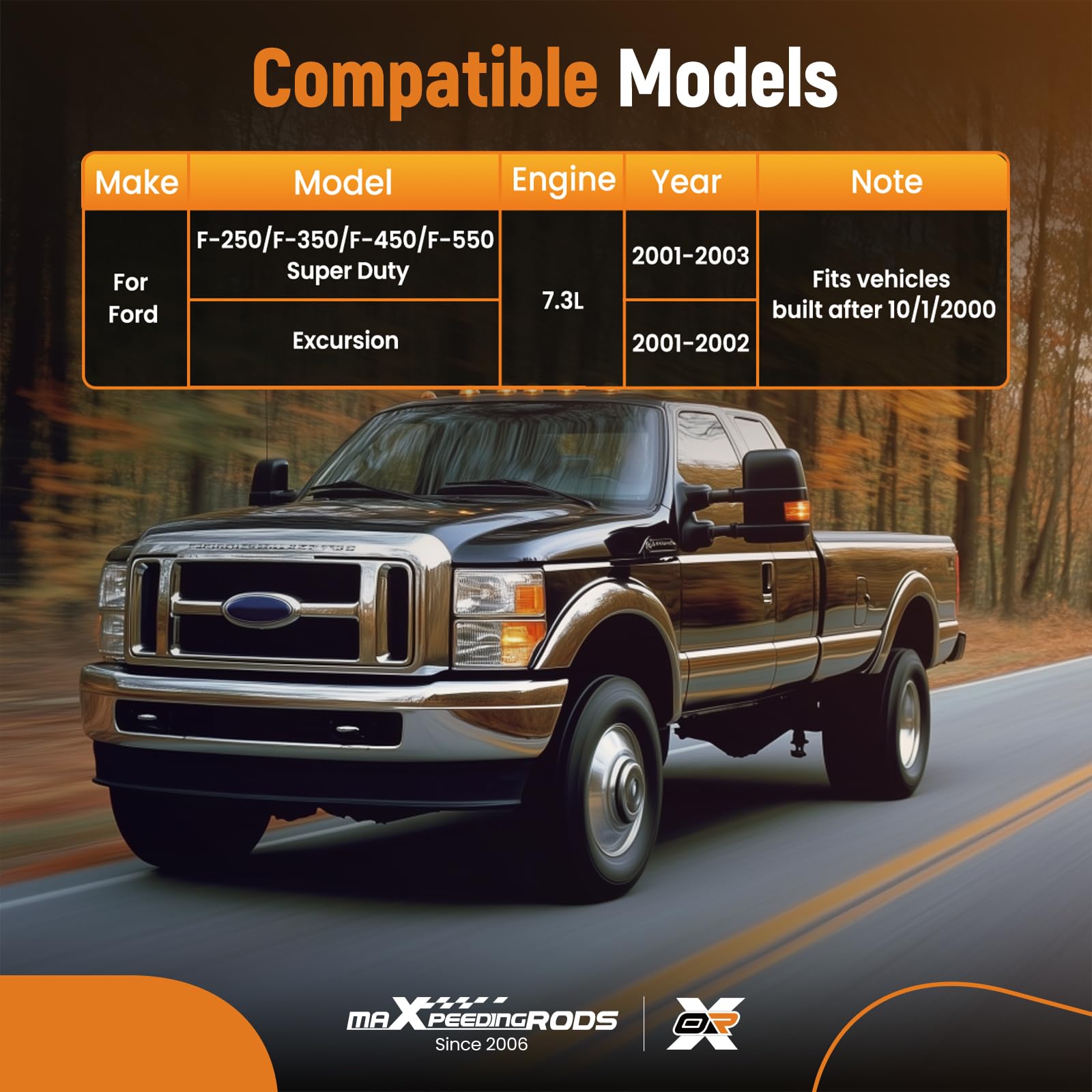 maXpeedingrods Capteur de position de pédale d'accélérateur de rechange 699203 pour Ford F250 F350 F450 F550 2001 2002 2003 Super Duty 7,3 L, pour Ford Excursion 2001 2002 1C3Z9F836BA