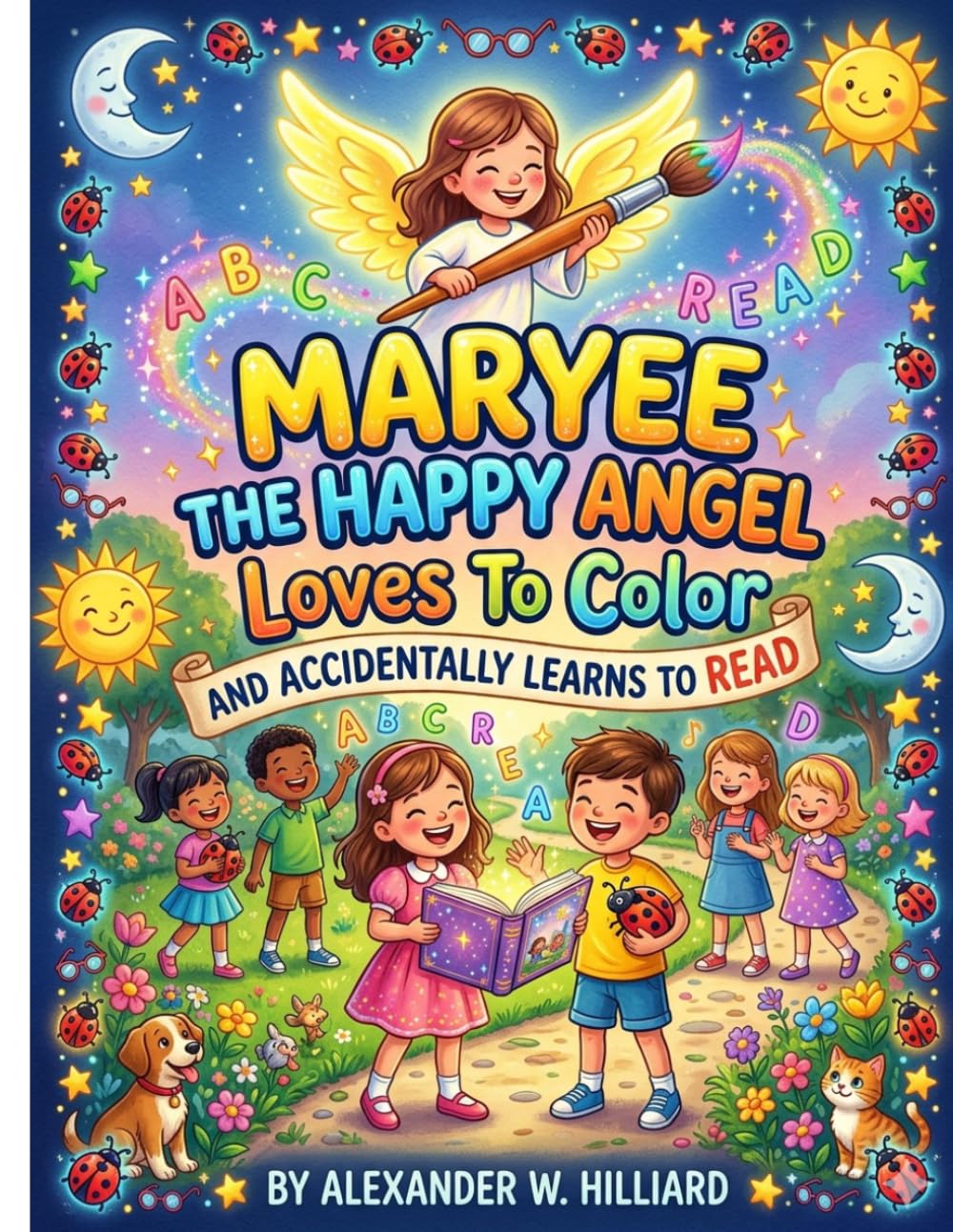 Maryee The Happy Angel - Loves To Color: And Accidentally - Learns To Read