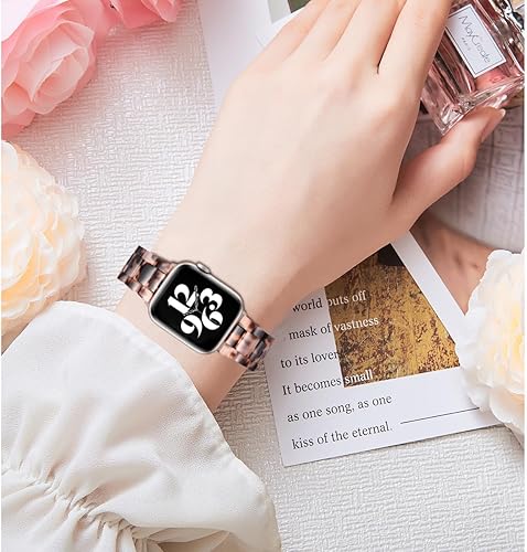 Miniatura 5 de Bestig Correa de resina de repuesto compatible con Apple Watch Band de 1.732 pulgadas, 1.654 pulgadas, 1.772 pulgadas, 1.772 pulgadas, 1.772