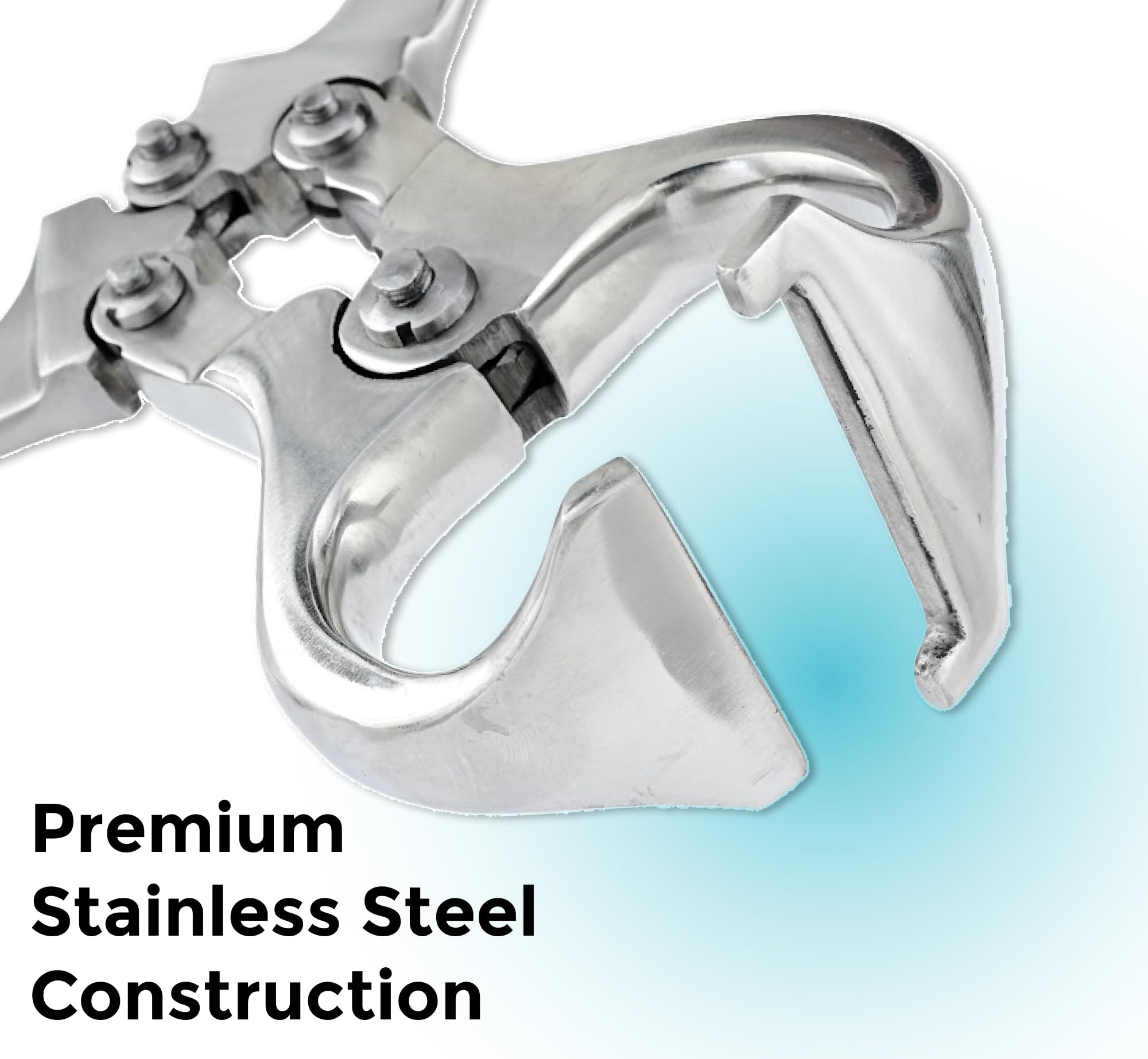 Stainless Steel Castration Tool – Durable Veterinary Emasculatome for Bloodless Livestock Castration | Precise (19 Inch Emasculator with Plastic Grip)