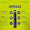 Philips OneBlade Pro Hybrid Razor for Face and Body,Beard Shaper, Wet/Dry Use, 12 Length Adjustable Comb, 1 Replacement Blade, Body Comb, Skin Protection,QP6542/10
