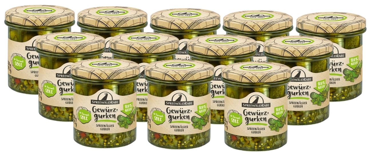 12 Gläser Premium Gewürzgurken