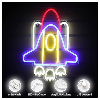 Amazon.co.jp: LEDネオンライト/ライトサイン/看板 飛行機ネオン