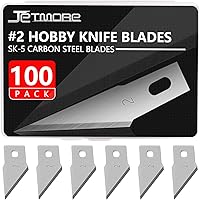 Vista 11 de Juego de 100 cuchillas de hobby #17, cuchillas de repuesto para cuchillos de hobby con caja de almacenamiento para arte y manualidades, suministros