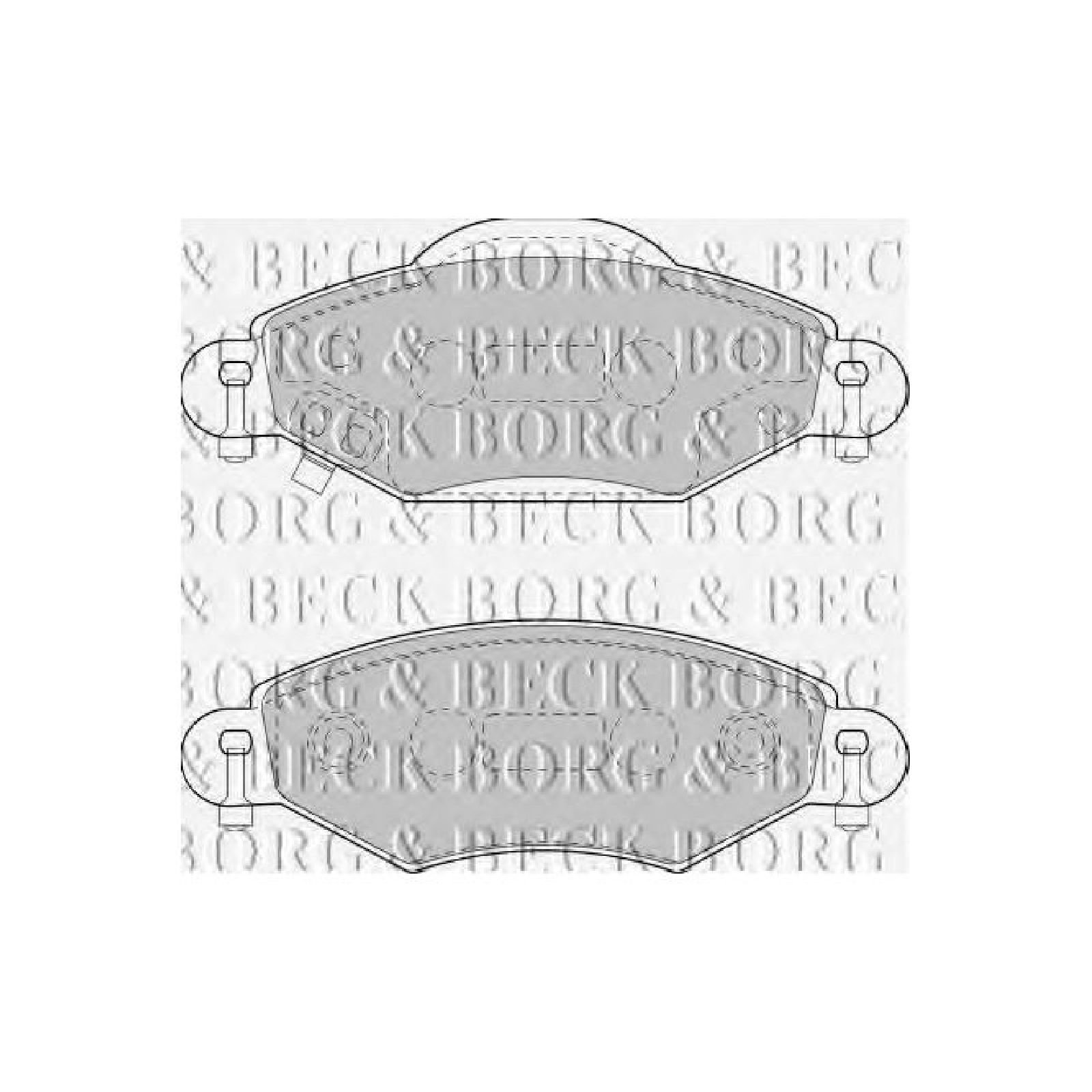 BORG & BECK Brake Pad Set, disc brake BBP1808