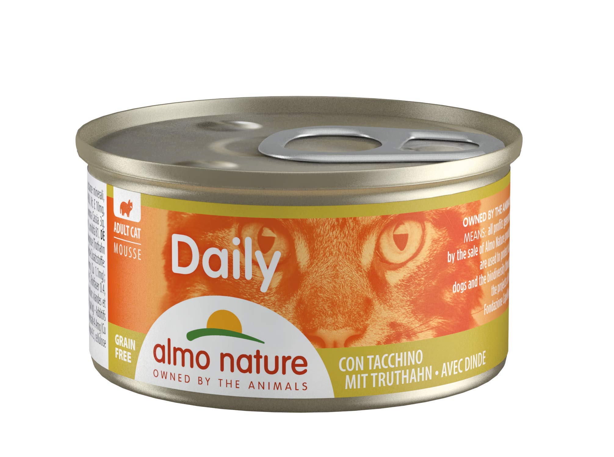 Daily Katzenfutter Mousse mit Truthahn (24x85 g) & Futter Mousse mit Ozeanfisch (24 x 85 g)