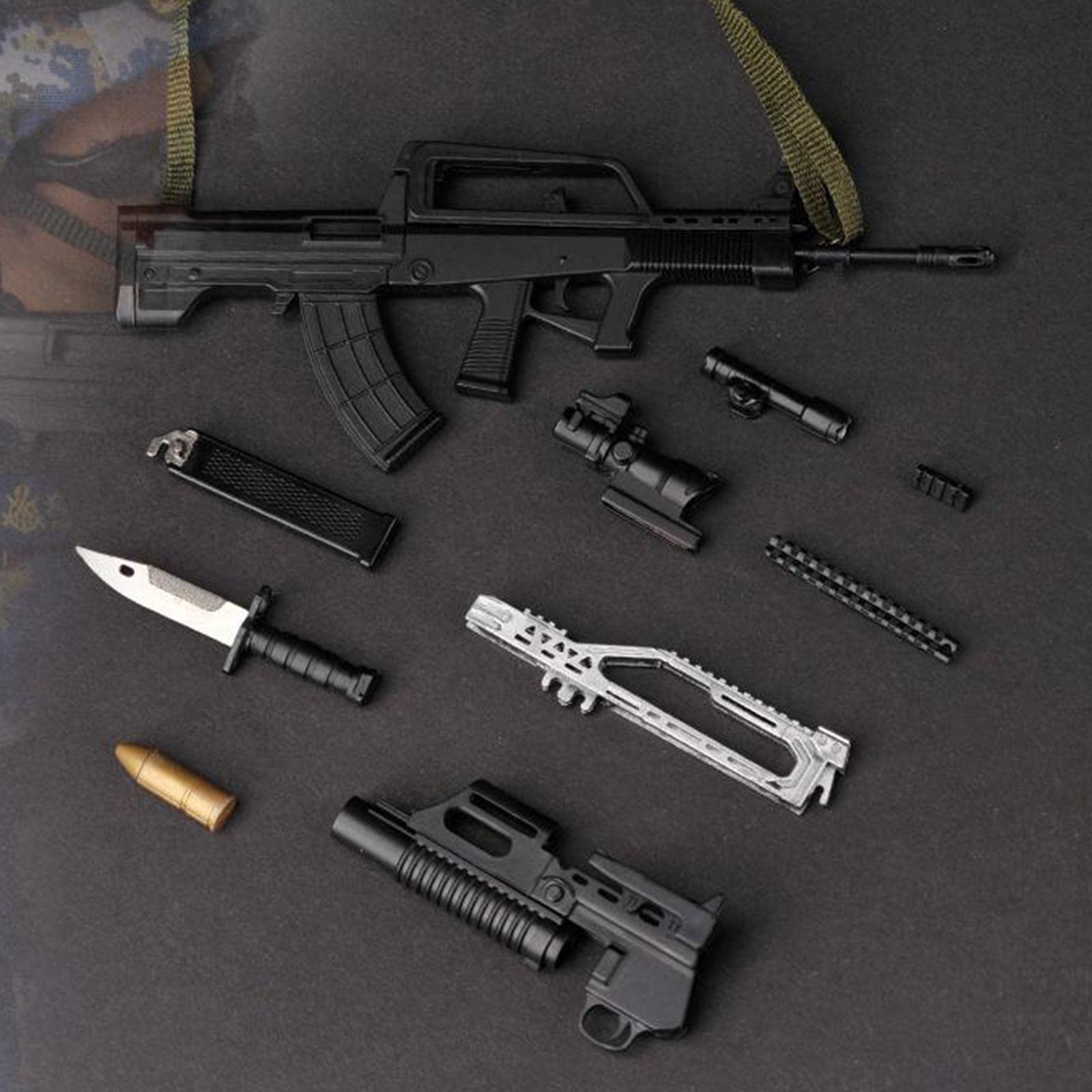 Soldatini D'azione in 1/ Accessori, Set di Gioco, Soldato del Corpo dei Marines dell'Esercito Popolare di Liberazione Cinese da 12, Esercito Blu