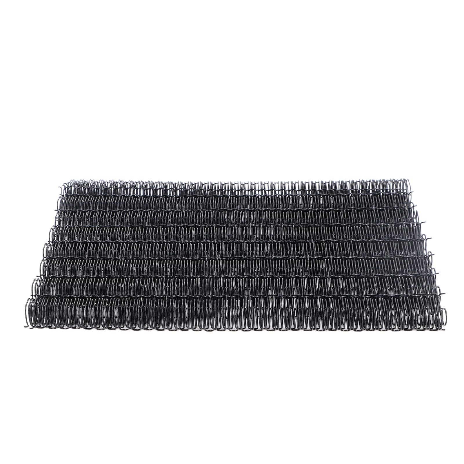 Dorso per Rilegatura in Filo Metallico, Rivestimento in Nylon per Filo di Rilegatura A4 Capacità 120 Fogli 34 Anelli 9/16 Pollici 100 Pezzi per Documenti per Studenti (BLACK)