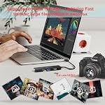 TSUPY USB 3.0 Hub 5 Port with 3 USB 3.0 5Gbps + SD/TF Card Reader USB 3 Splitter USB Adapter Extender USB 3.0 Hub for MacBook Computer PC and USB Stick SD Card, More