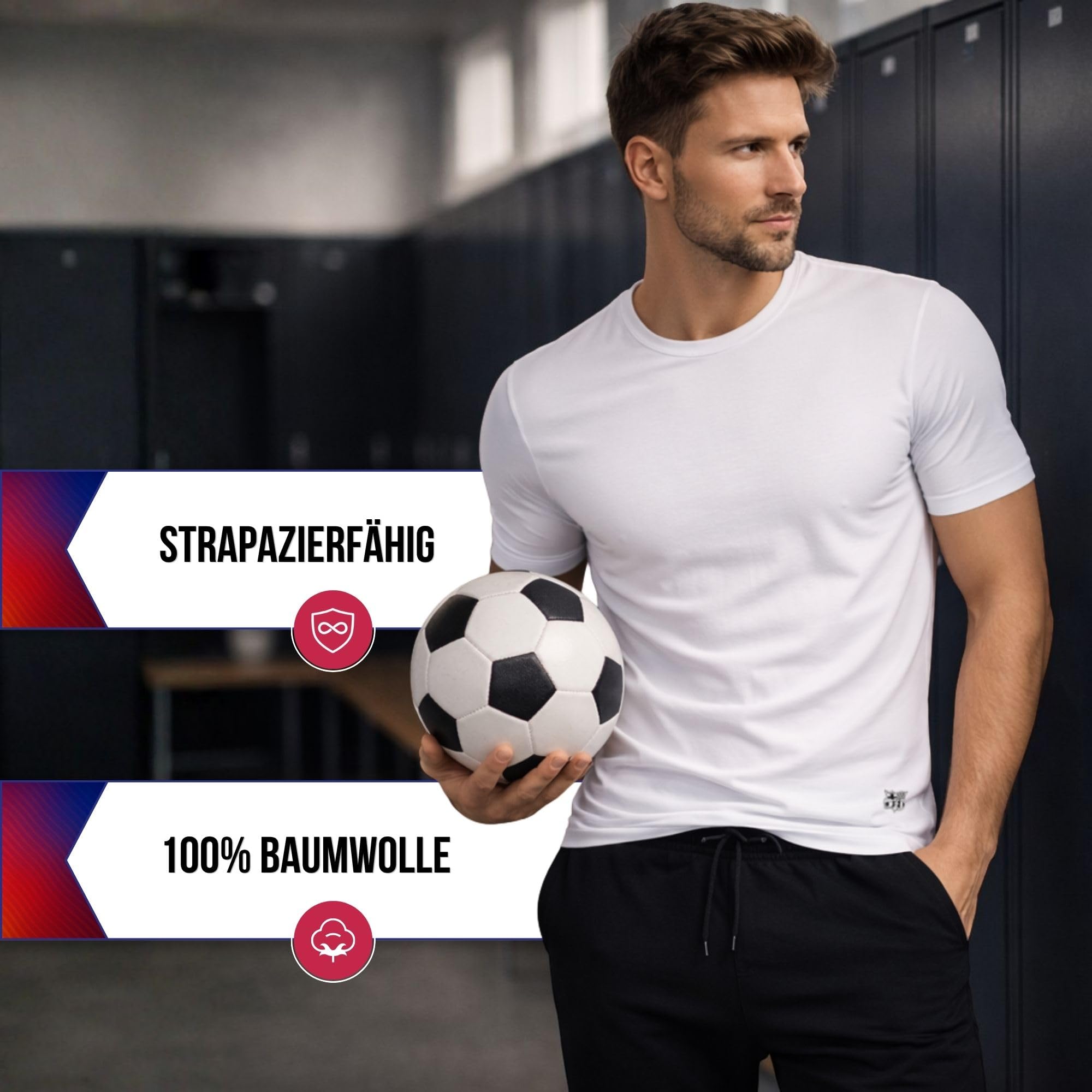 FC Barcelona Herren T-Shirts, 5er-Pack