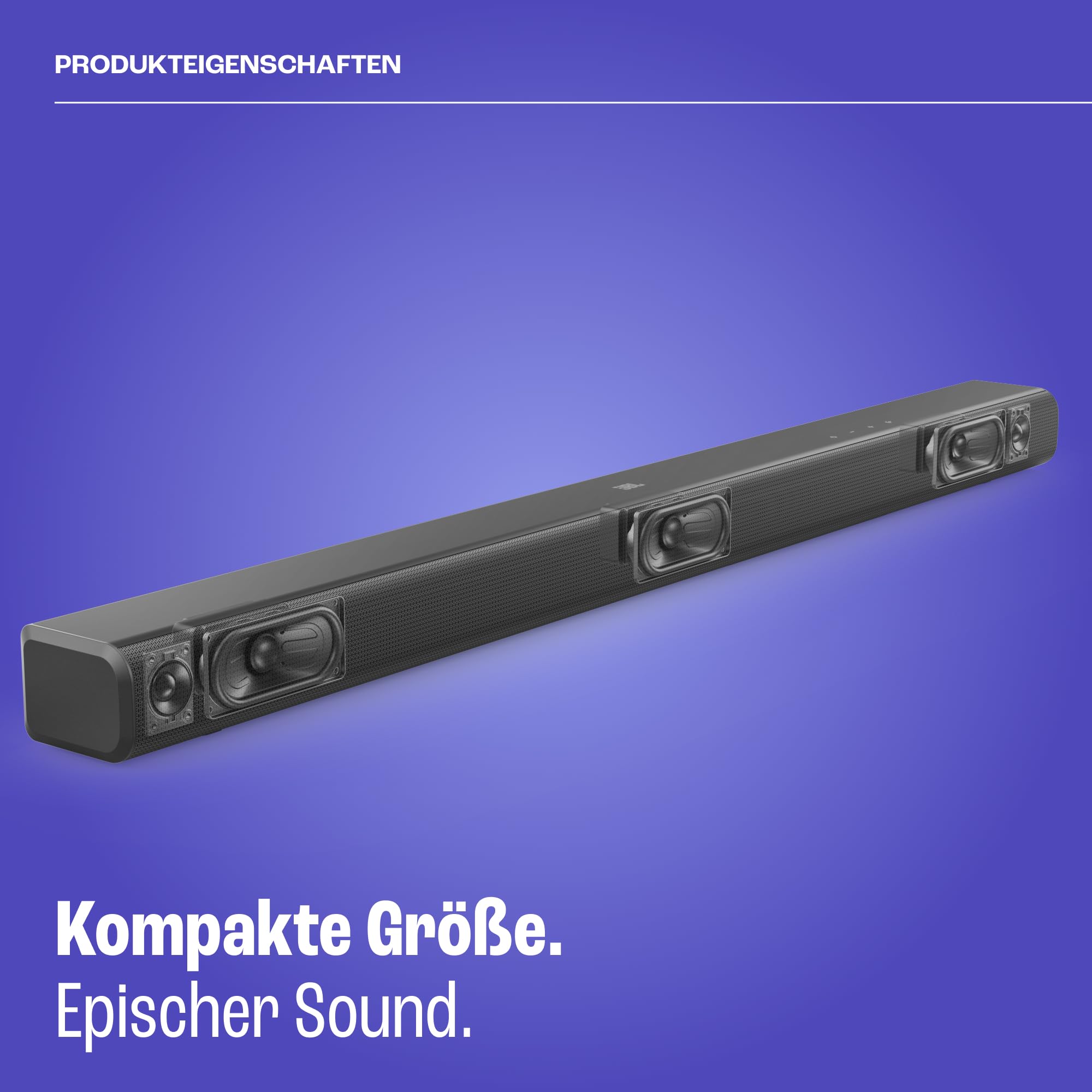 JBL Cinema SB 510 – 3.1-Kanal-Soundbar mit integriertem