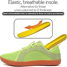 Barefoot Hombre Mujer Zapatillas Minimalistas para Zero Drop Soles y Wide Tox Box 35-465