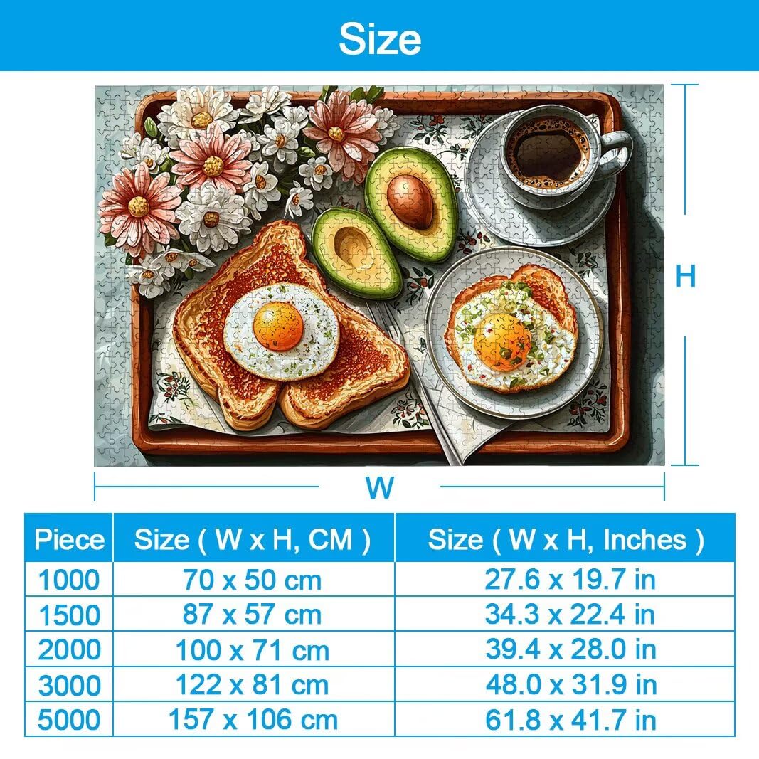 Puzzle Nourriture, Puzzle 1000 Pièces Adultes, Puzzles pour Décor -2147