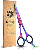 Krisp Beauty 7" Professional Razor Edge Hair Cutting Scissors - Sharp Stainless Steel Shears for Men, Women, Kids, Beard, Mustache & Pets