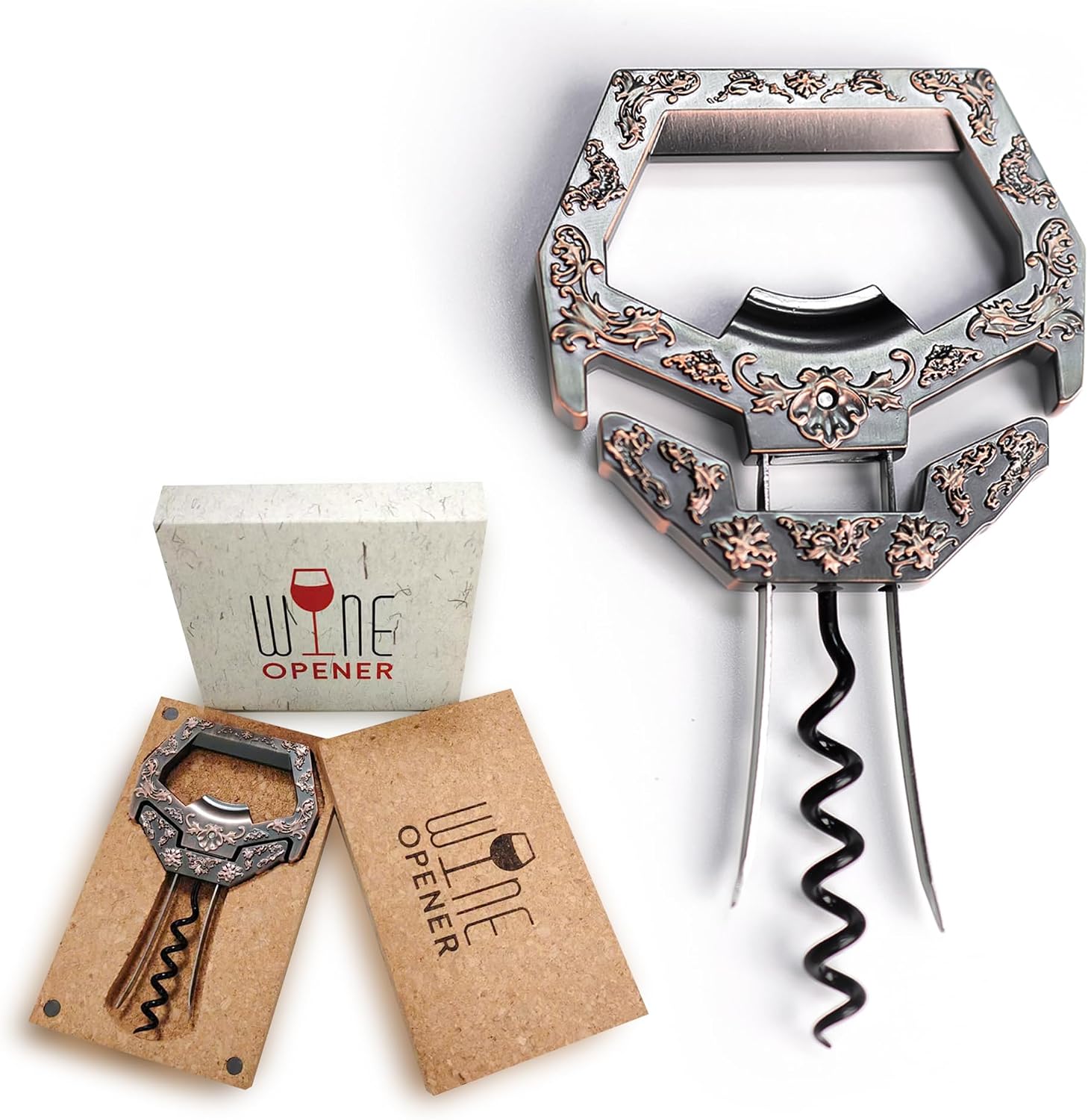 Ah So Wine Opener for Vintage Bottles - Professional Two-Prong Cork Puller