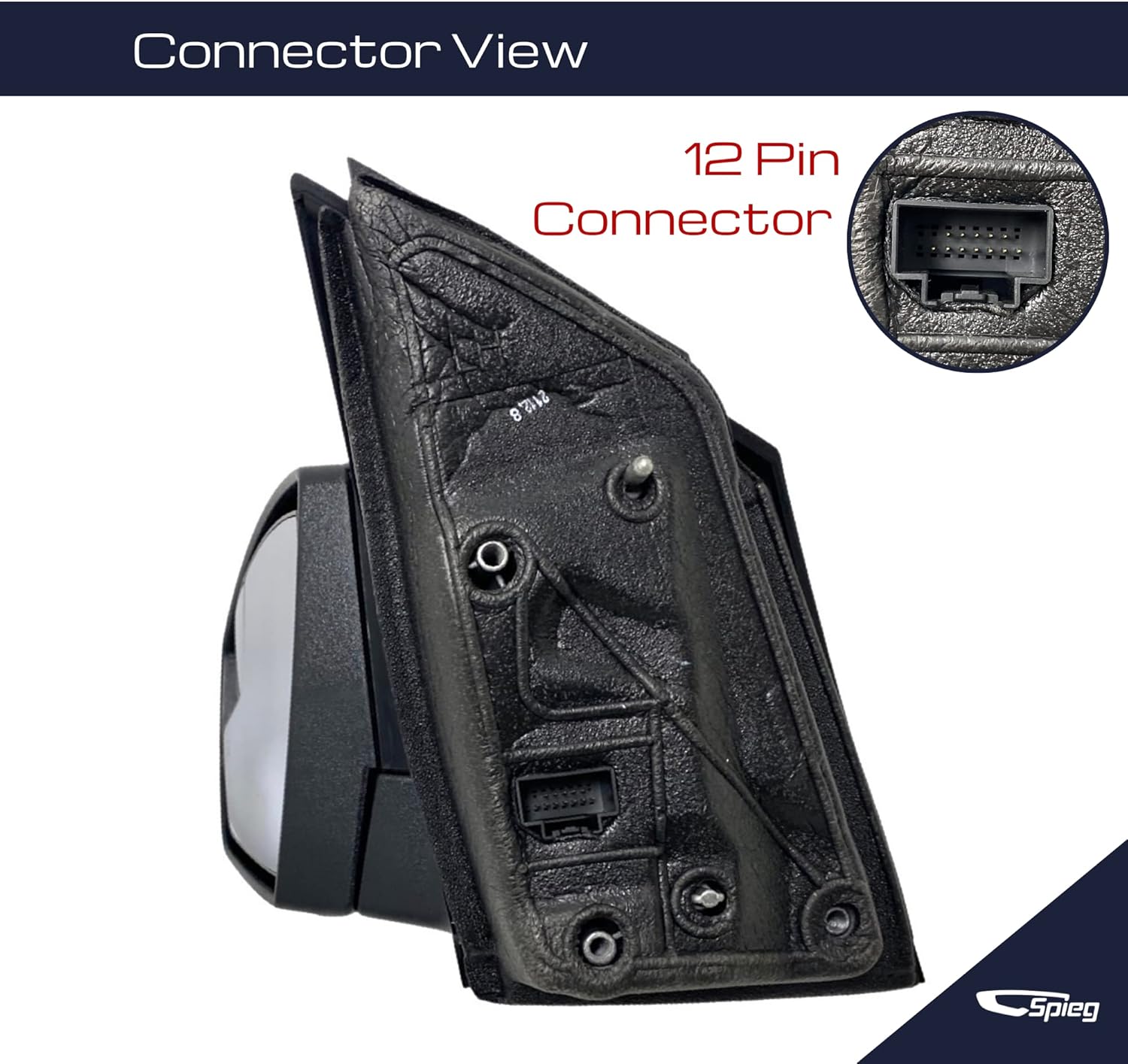Spieg Driver Side Mirror for 2013-2016 Ford Escape SEL Titanium with Spotter Glass Memory Puddle Lamp Turn Signal Light Paint to Match 12 Pins Left FO1320437