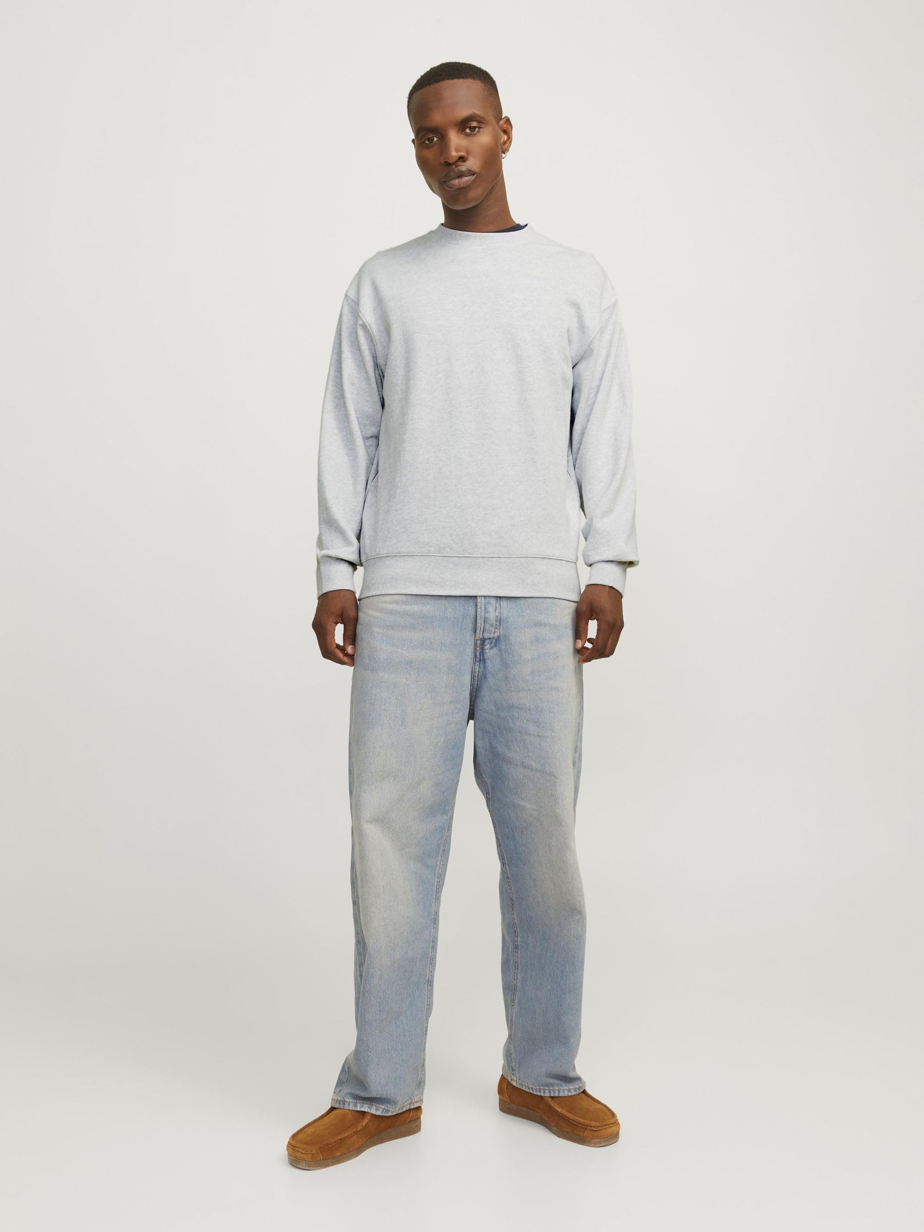 JACK & JONES Men's Jjebasic Sweat Crew Neck Noos Sweatshirt