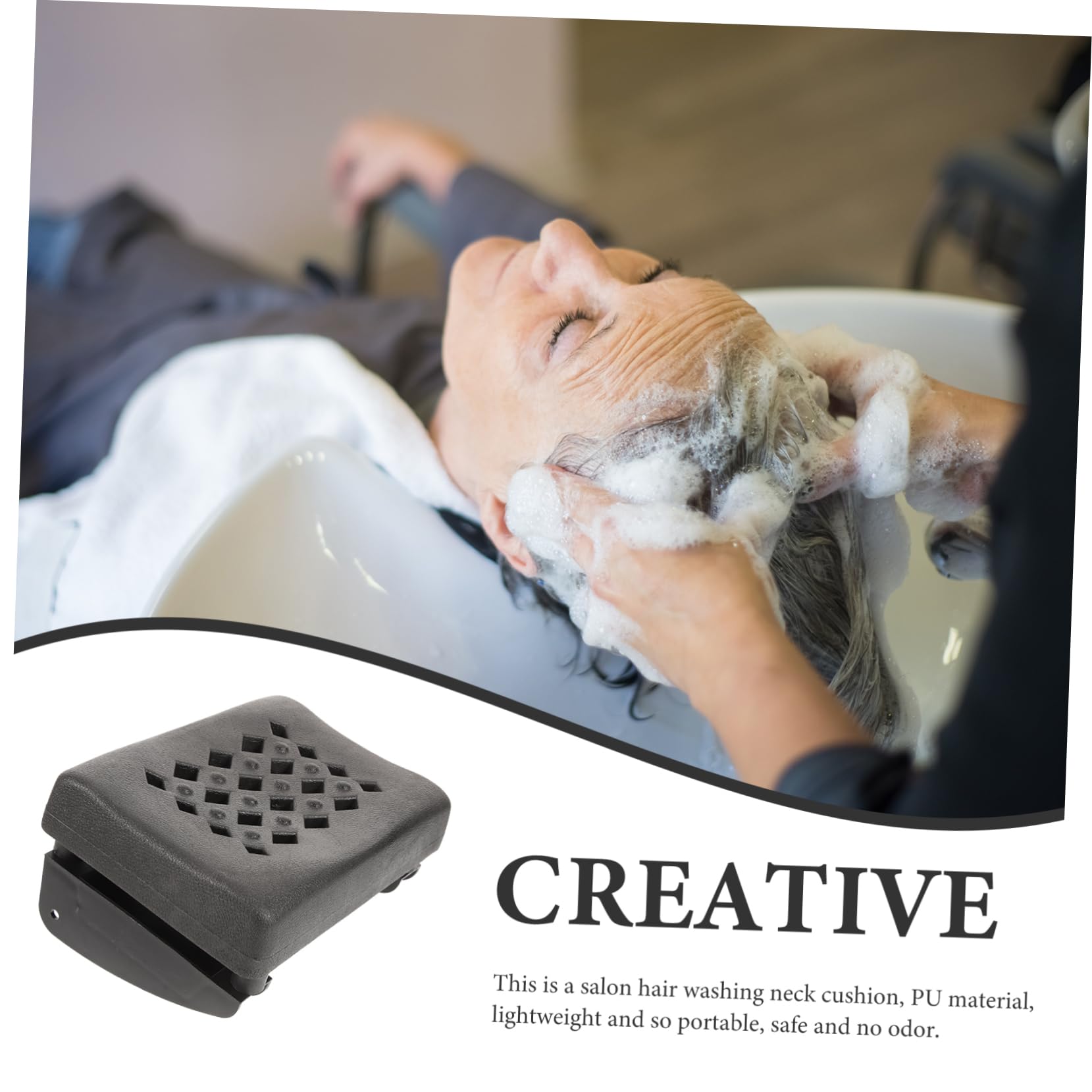 Ipetboom Cojín Lavabo Reutilizable Almohada Champú Peluquería Soporte Cuello