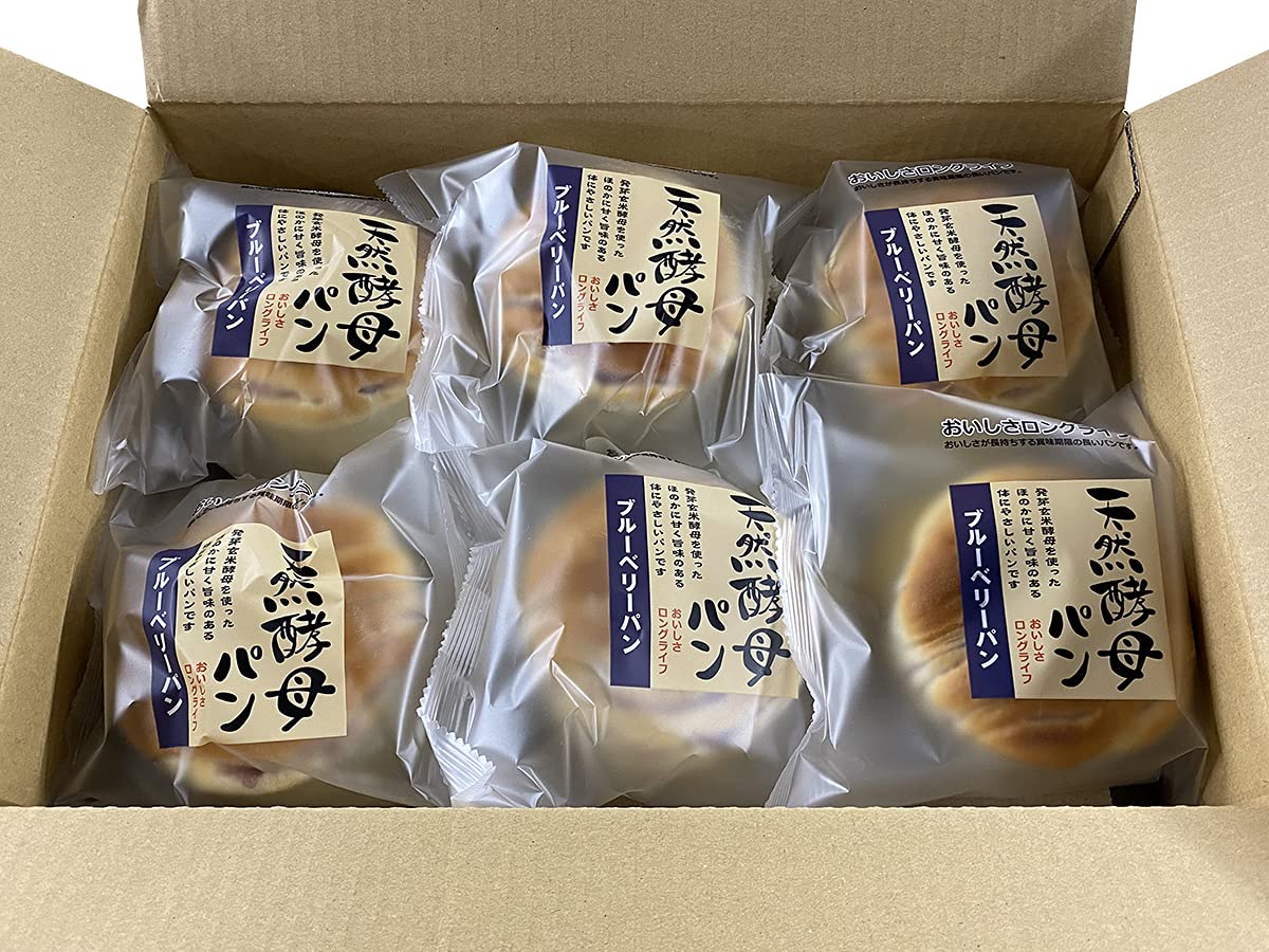 Amazon | 土筆屋 天然酵母パン （ブルーベリー） 12個入り （箱