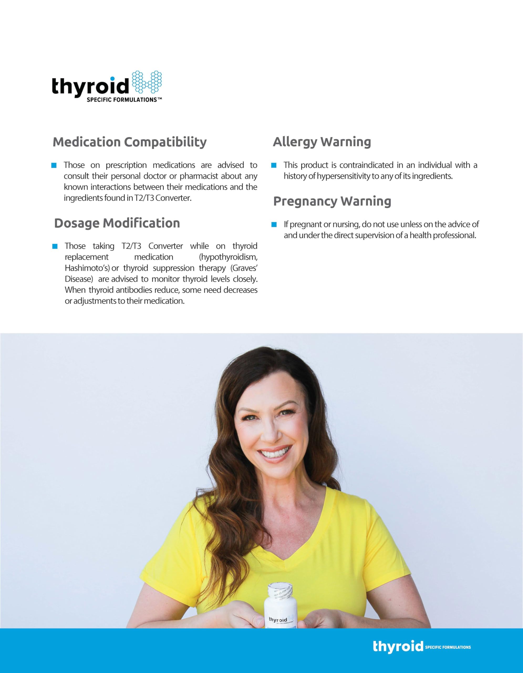 T2 T3 Conversion Booster - Thyroid Hormone Support for Hypothyroidism & Hashimoto's - Boost Metabolism & Energy - Reduce Reverse T3-60 Caps — Amazon image 3
