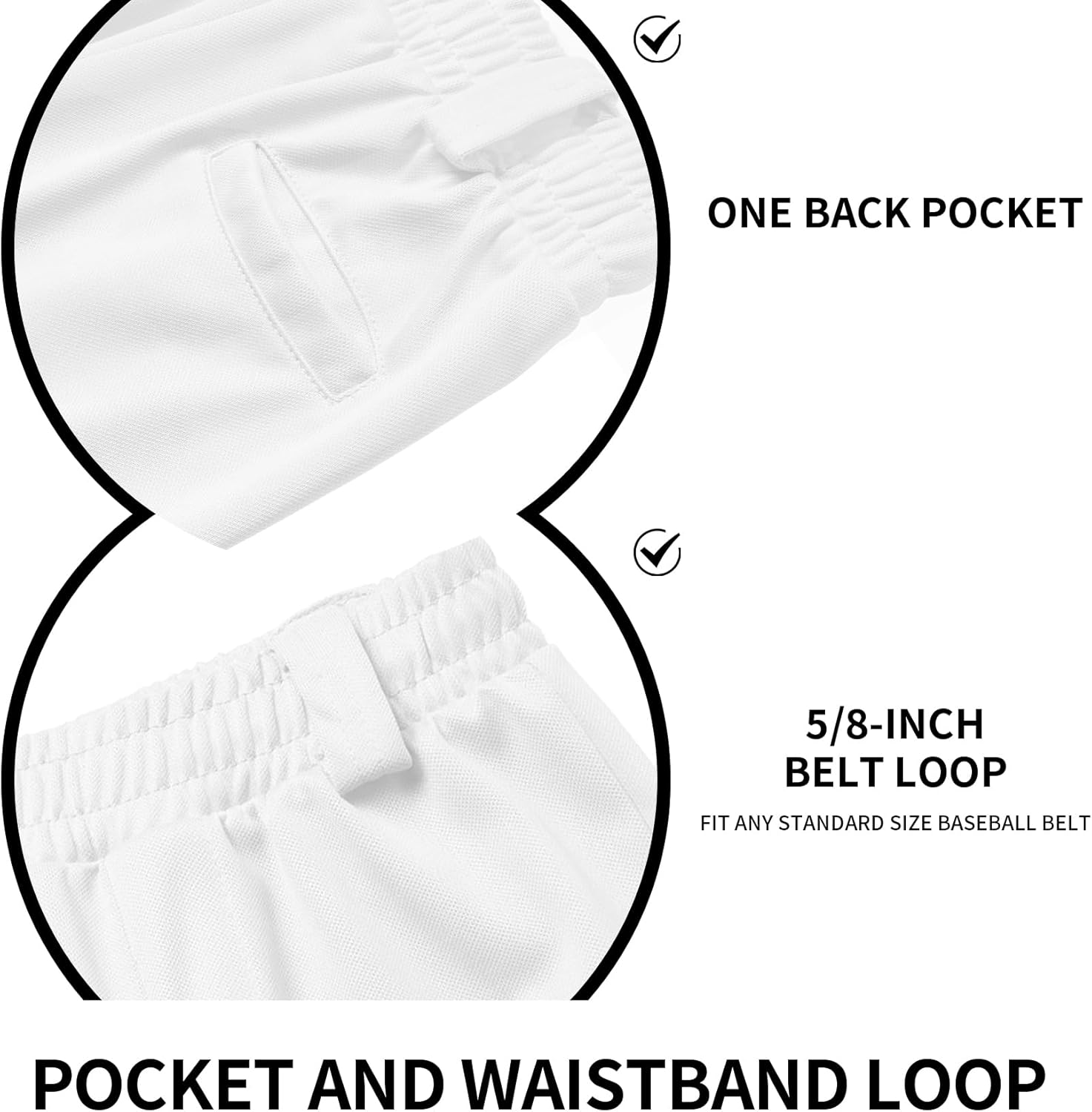 QBK 2T/3T/4T/5T to Youth Toddler Boys Knicker Baseball Pants Girl Softball Pants Kids Tee Ball Pants - Image 5