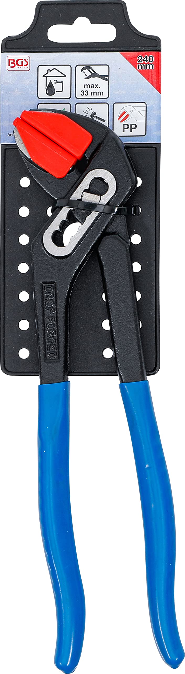 BGS 72321 | Pinza per idraulico | con ganasce protettive regolabili | 240 mm