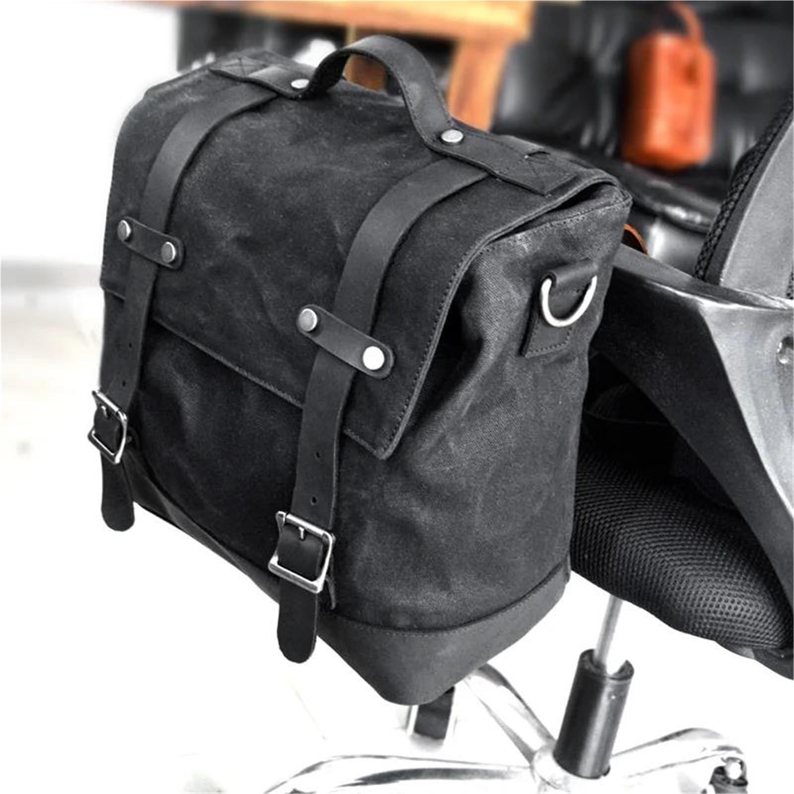 Reisebeutel Motorrad-Seitentasche Universal-Seitentasche Motorrad-Canvas-Tasche Satteltasche Multifunktionale Aufbewahrungs-Satteltasche