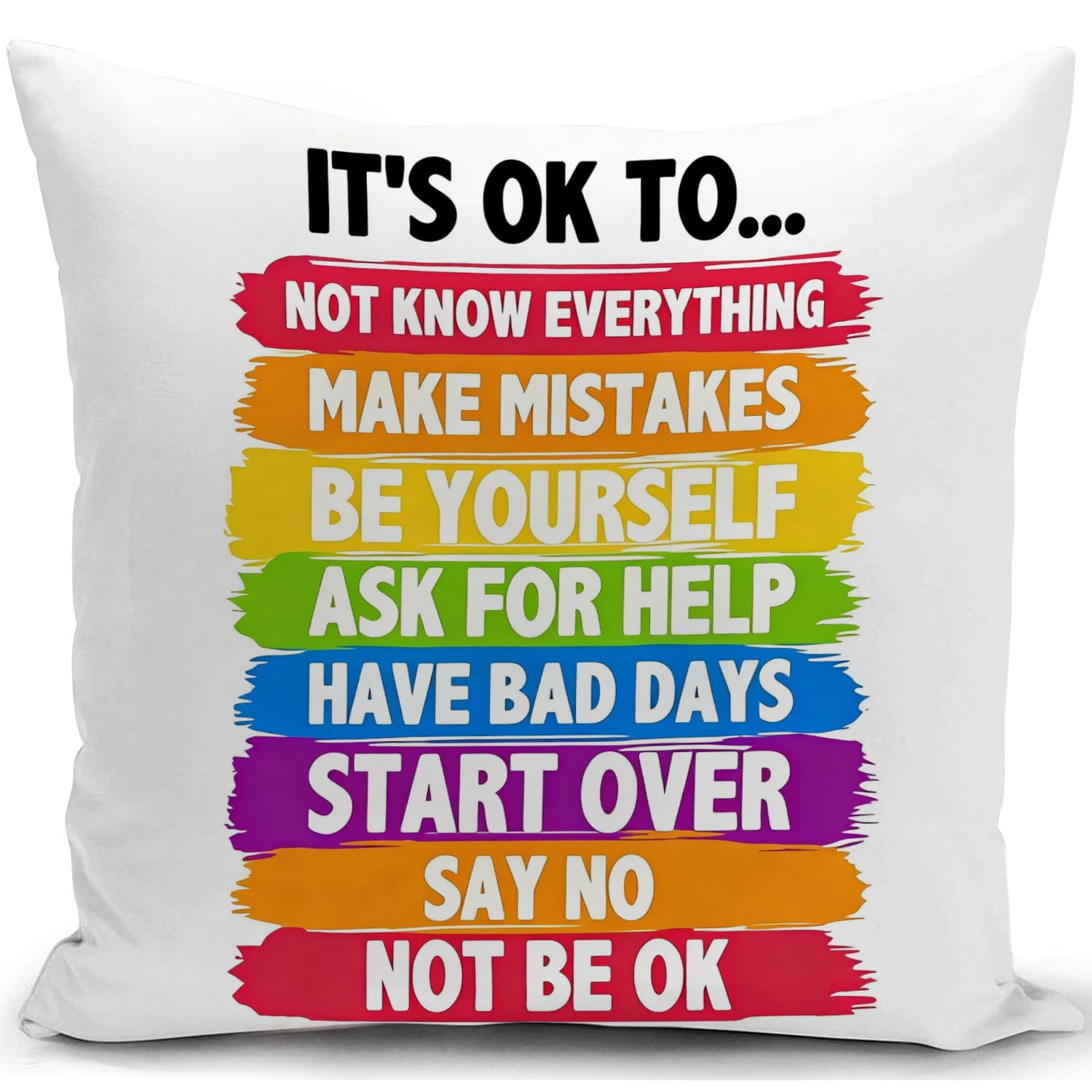 Kunqian Women's G Feelings Wheel Emotions Meditation Cushion Covers Mental Health Awareness Ifts Sensory Room For Autism Equipment Psychology Therapist Teacher Ifts Office Decor Et Well Soon Ifts For Men