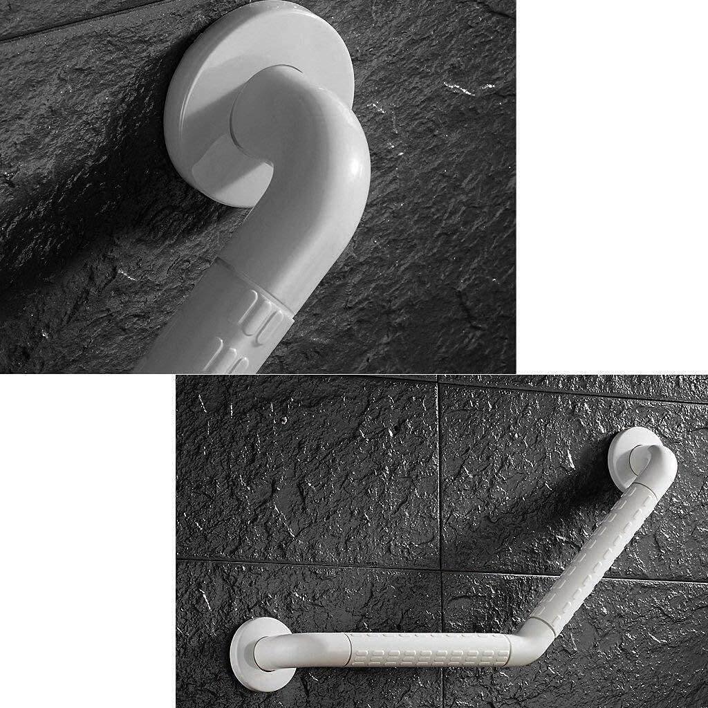 Barra de apoyo de seguridad, curva para duchas, barra de apoyo antideslizante de acero inoxidable, soporte de seguridad para montaje en pared para baño, uso personal para niños mayores/30 * 30 cm ( )