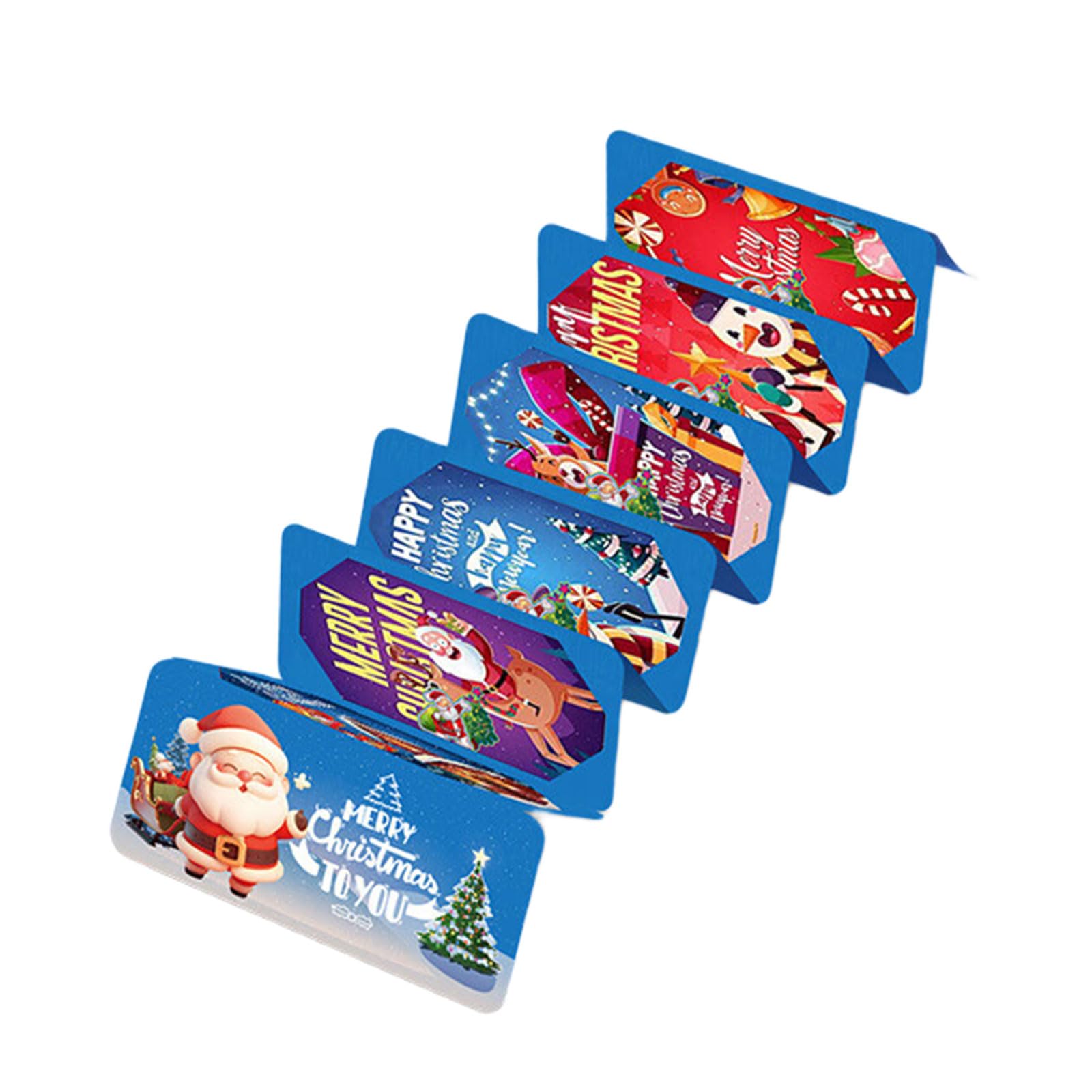 TFAOYS Christmas Santa Money Cards Holder 10 Slots Paper Design for Holiday Parties Paper Cash Gift Pockets