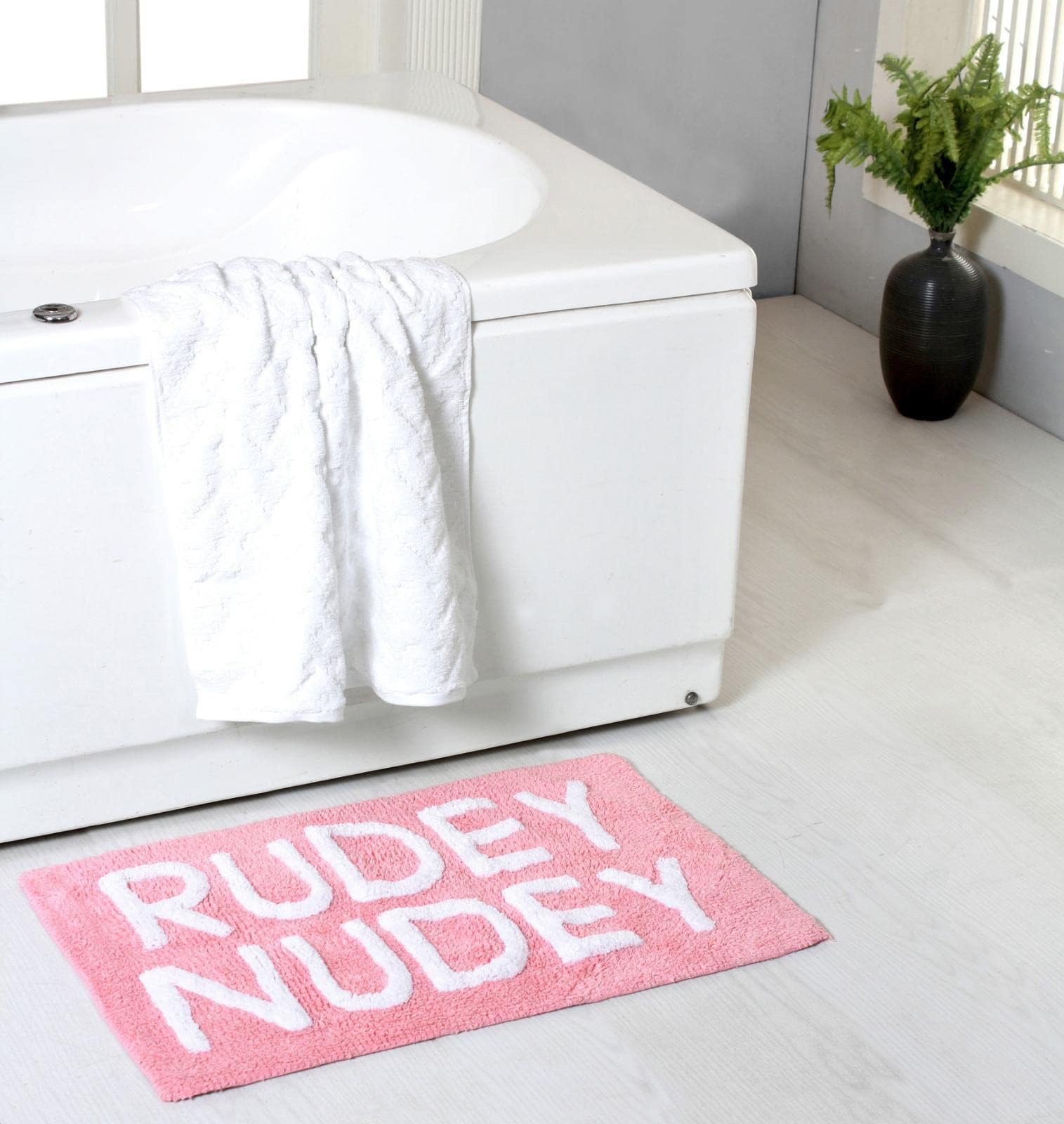 RAHOMESTORE® New Super Soft and Cheeky Sweet Cheeks Slogan Bath Mat