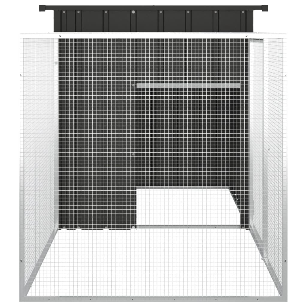 Klatka dla kurczaka Stal ocynkowana Antracyt 200x91x100 cm, CIADAZ Klatki dla Królików, Klatka Świnki, Klatka dla chomika, Klatka dla kotów, Klatka Szynszyla, Skrzynia dla Królików - SPU:171544