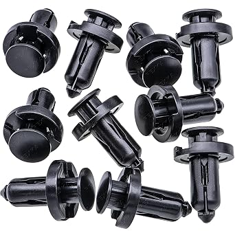 Rexka 10pcs 10mm Hole Front Rear Bumper Fender Liner Splash Shield Trim Retainer Clips Fasteners 91503-SZ5-003 for Honda Acura Fits Civic, CRV, ILX, MDX, Odyssey, Pilot, Ridgeline, RL, TL, ZDX