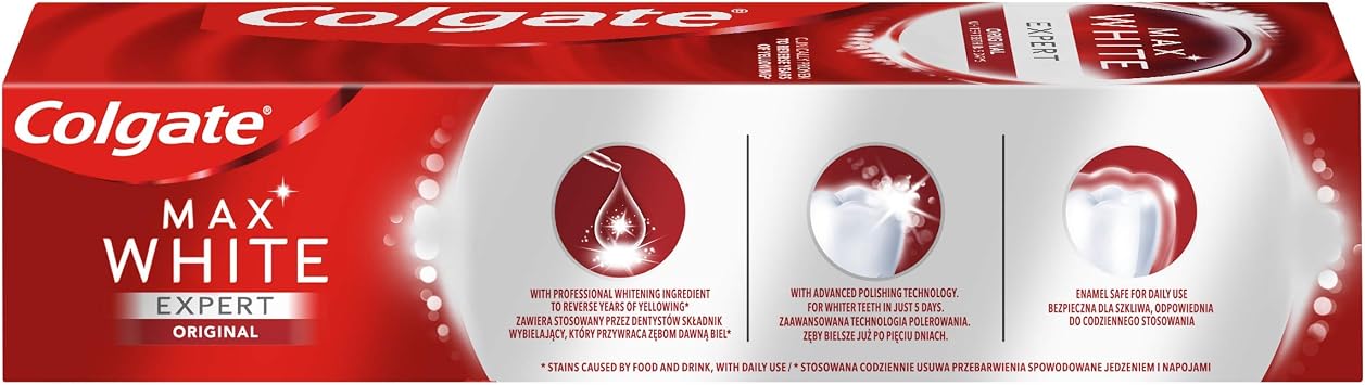 Colgate Max White Expert Original Whitening Toothpaste 75ml