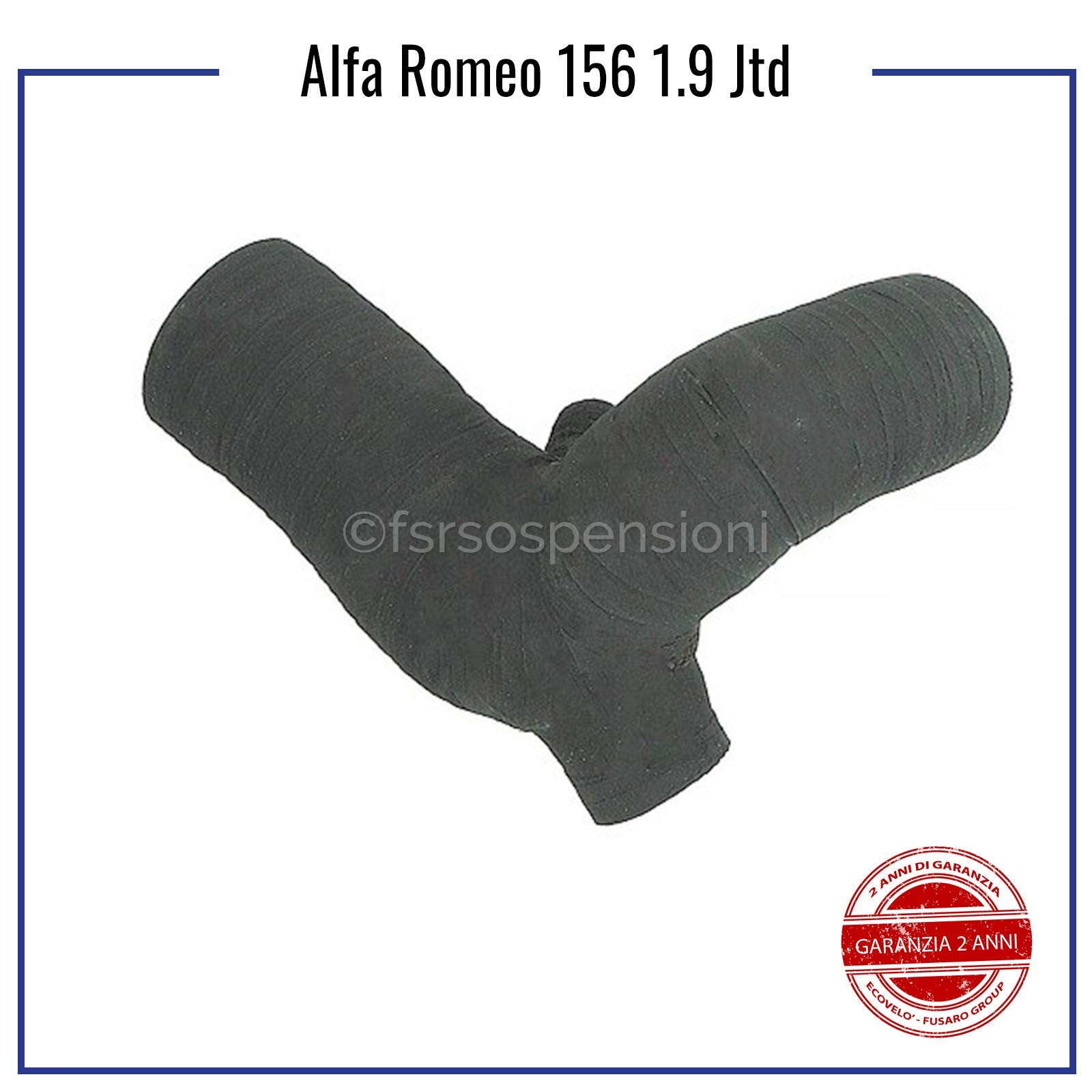Manicotto Intercooler Per ALFA ROMEO 156 1.9 JTD - In Kevlar, Compatibile Con Codici 46780471, 60672266