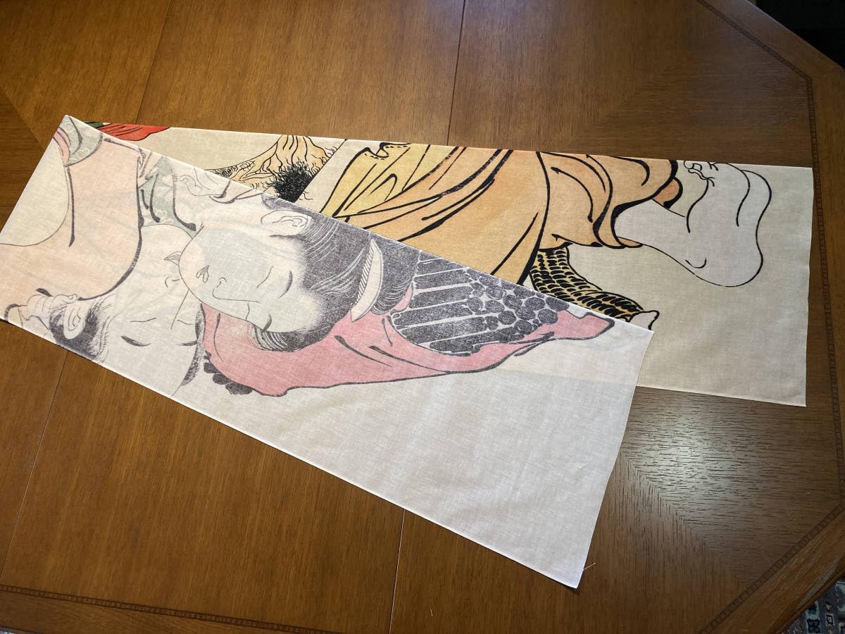 Amazon｜古今東西 浮世絵 春画 手ぬぐい 袖の巻 その1 鳥居清長