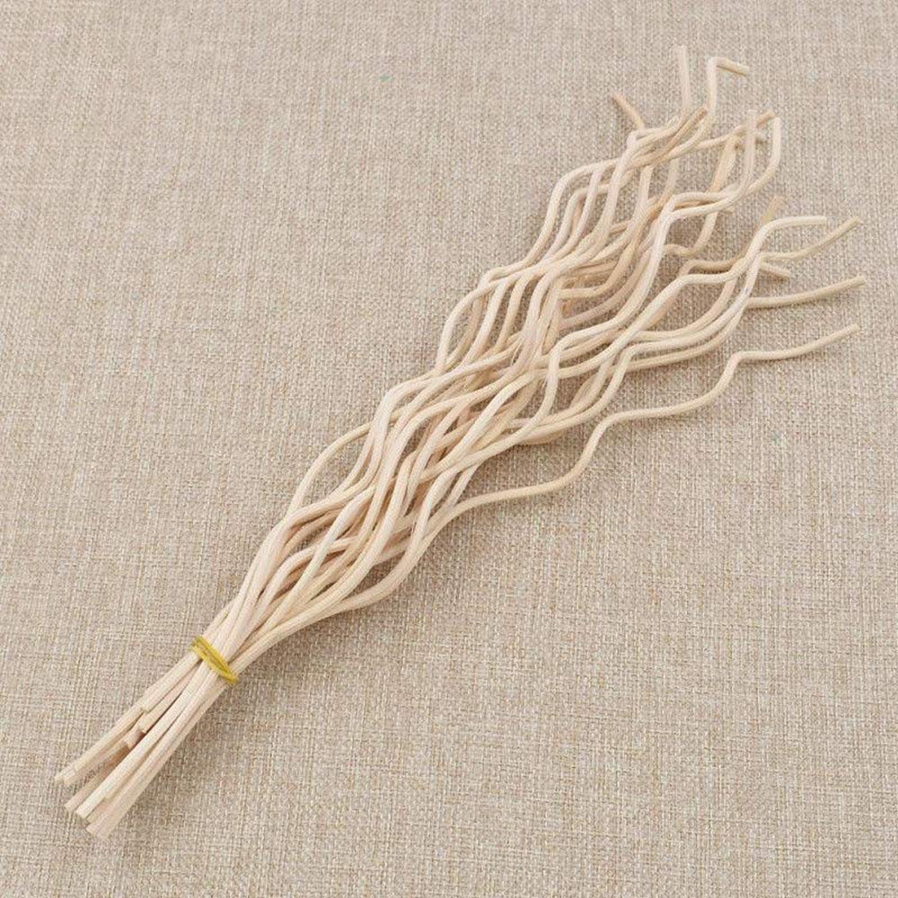 Lot De 10 Bâtons Diffuseurs En Rotin - 28 Cm - Pour Huiles Essentielles Et Parfums D'ambiance - Couleur Café