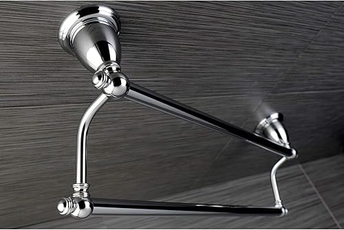 Miniatura 2 de Kingston Brass BA797318C - Toallero doble inglés vintage de 18 pulgadas, cromo pulido