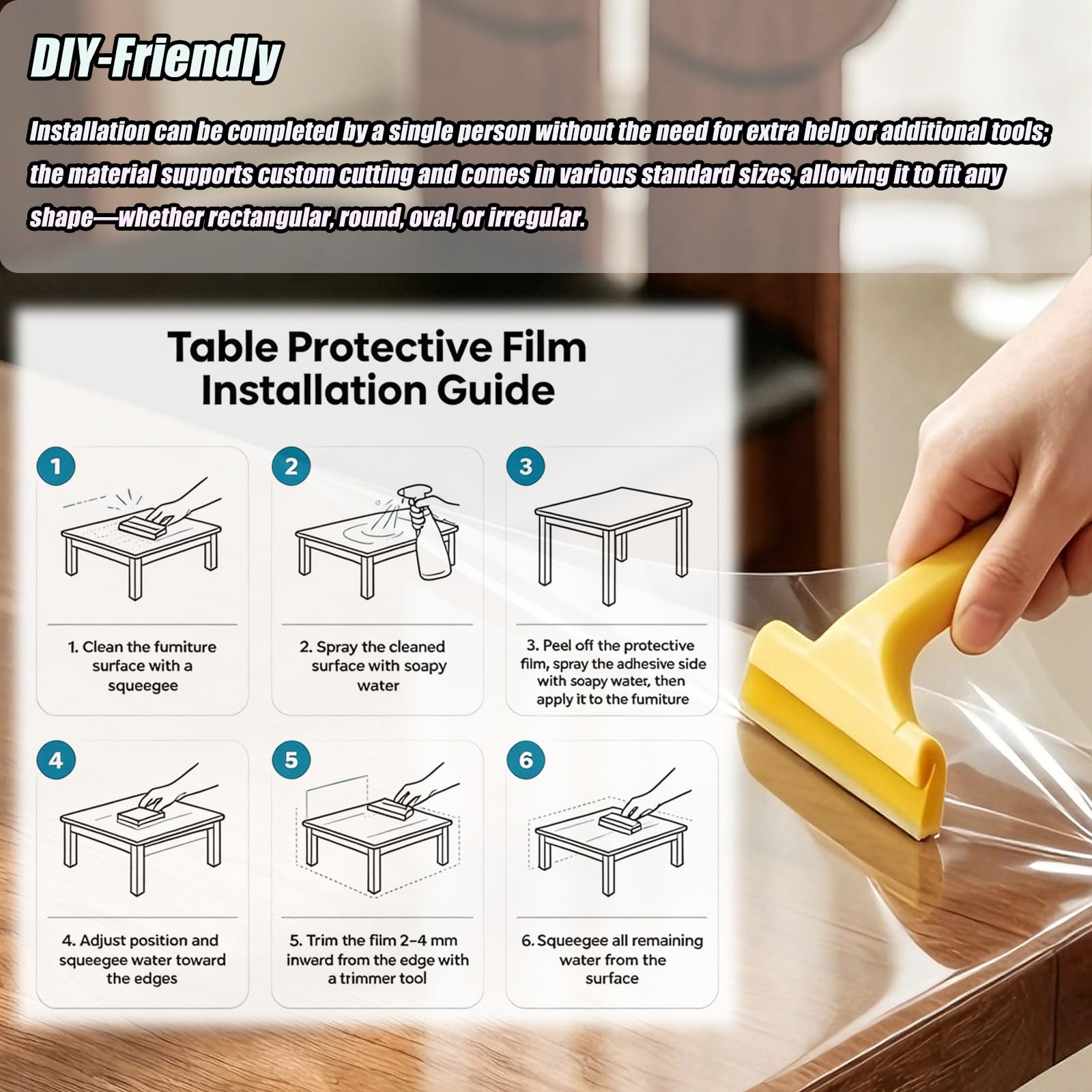 Películas Protectoras Mate para Muebles (evitan Marcas), Protector | Resistente Al Agua Y Al Polvo, ProteccióN Contra Quemaduras Y Resbalones(100 x 180cm/39.4 x 70.9")