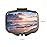 Dynippy Pill Case Pill Box with Mirror Retro Pocket 2 Compartment Medicine Case Vitamin Pill Organizer for Pocket Purse and Travel (Retro- Beach Sunset)