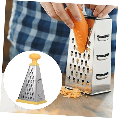 Miniatura 6 de Caja Rallador 9 Pulgadas Torre Diseño Multiusos Verduras Frutas Cortador Fácil Limpiar Amarillo Rallador De Verduras