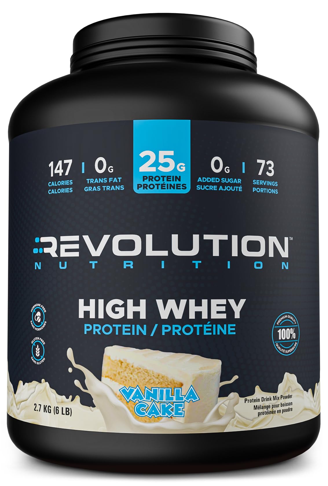 High Whey Protein Vanilla Cake
