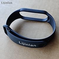 Vista 2 de Lijinlan Reemplazo compatible con correa MI Band 6, pulsera de silicona suave apta para Mi 6 Bands Tracker (negro)