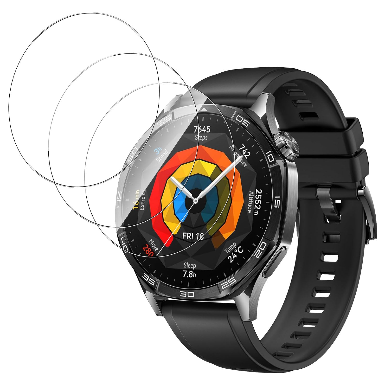 Amazon | 【3枚セッ】For HUAWEI WATCH GT5 46mm/GT5 PRO 46mm 
